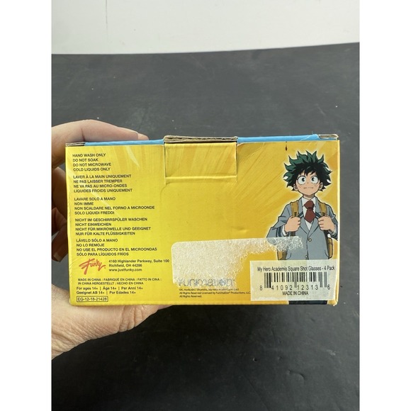 My Hero Academia Mini Shot Glass set of 4 Ochaco Deku Tenya Lida Katsuki Bakugo - Picture 4 of 9